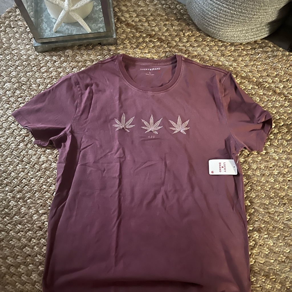 Mens Purple TShirt By Lucky Brand 420